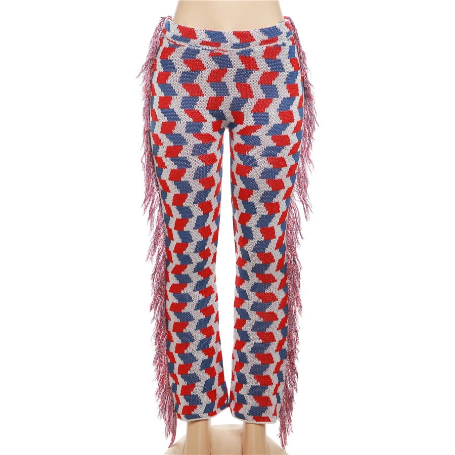 Knit Frill Pants