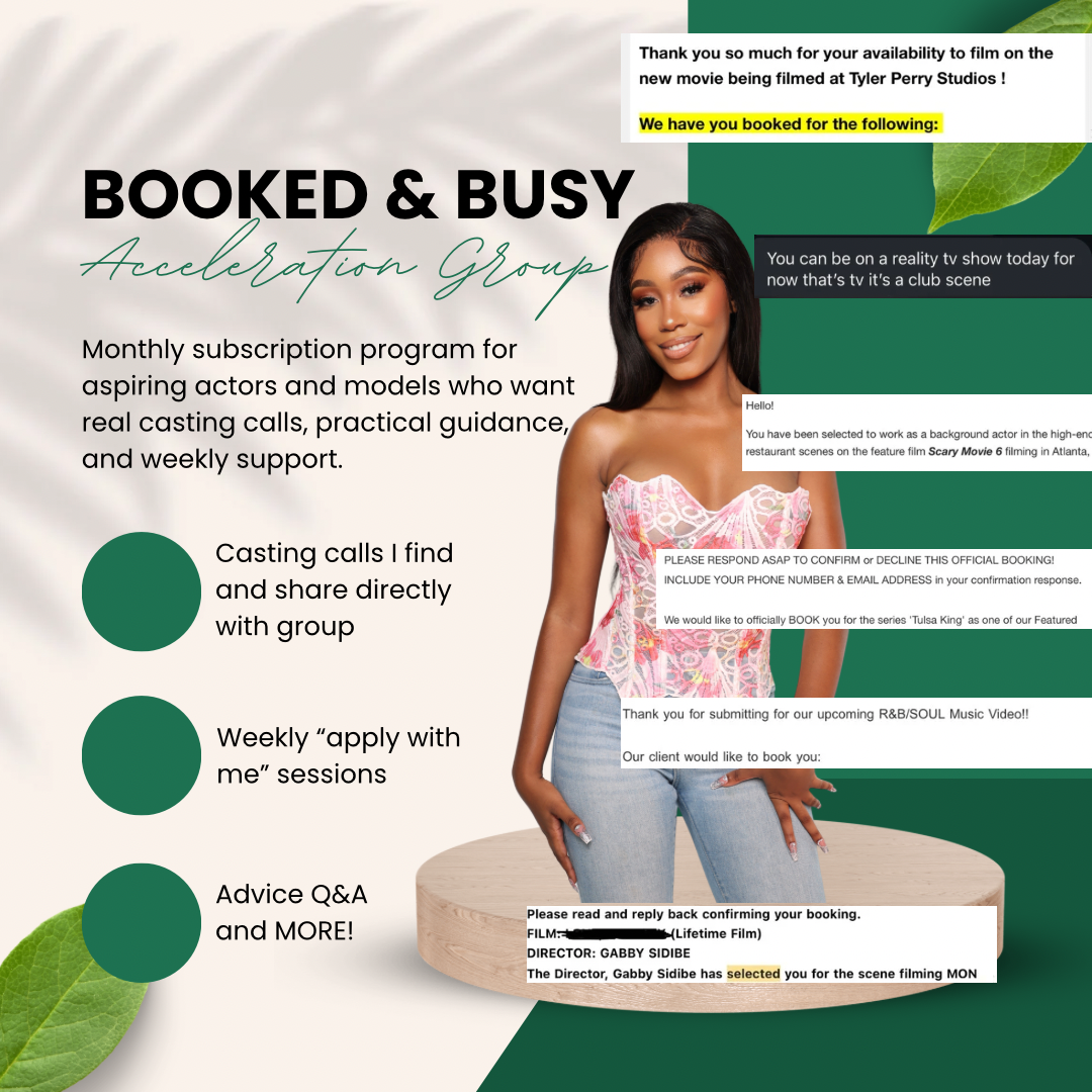 Booked & Busy: Model/Actor Acceleration Group