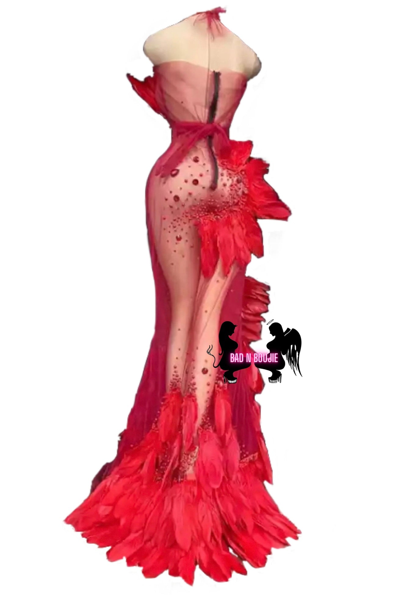 Ruffled Feathers Gown
