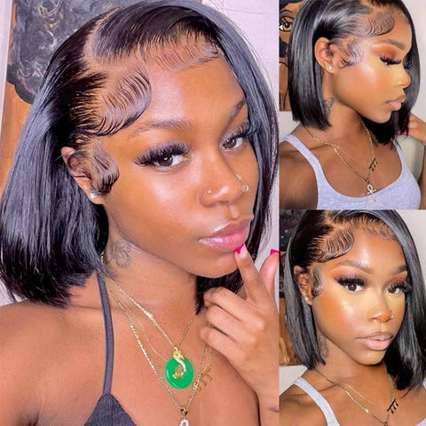 Straight Frontal Bob Wig