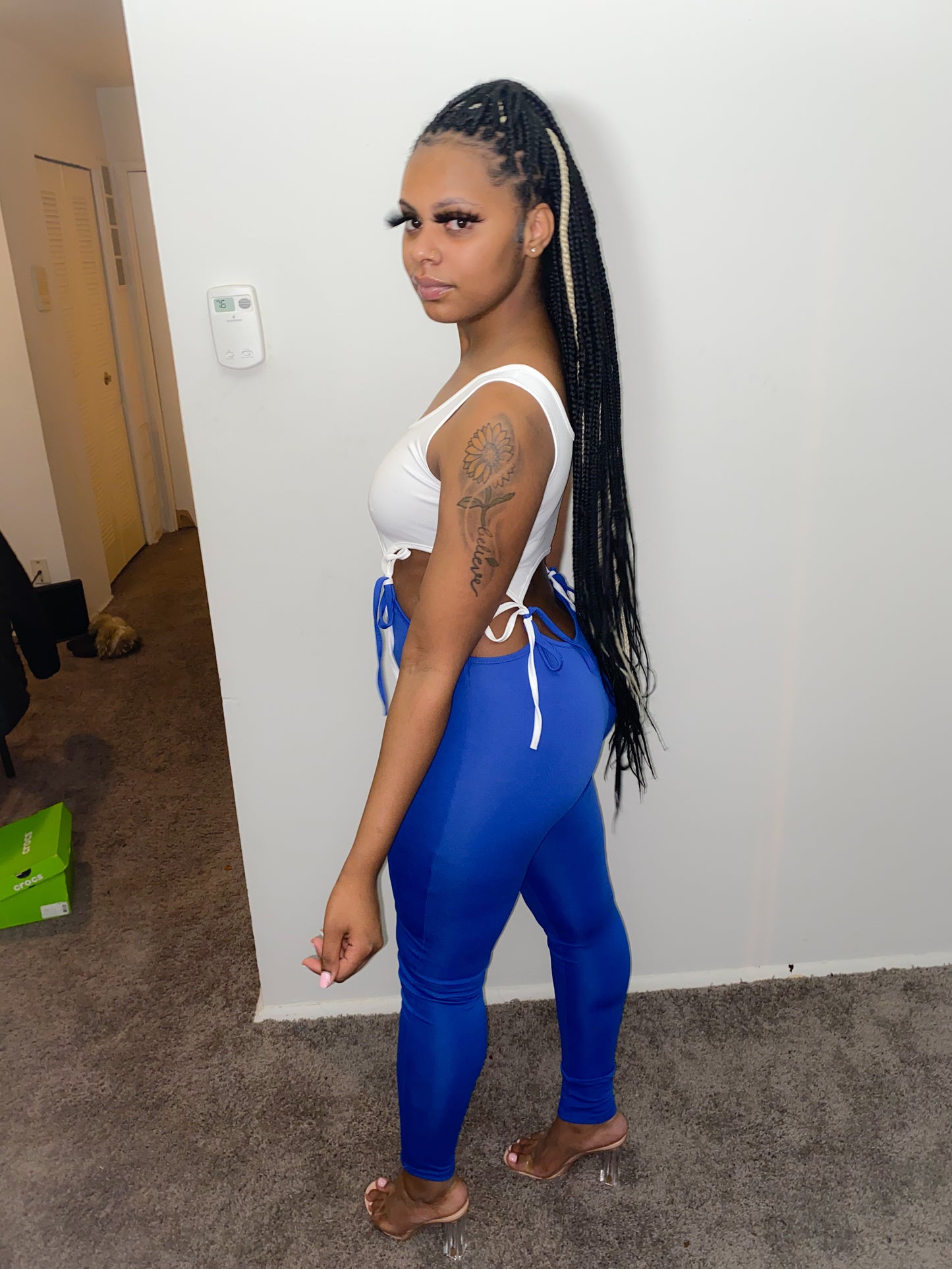 Take a Peek Jumpsuit (Blue)