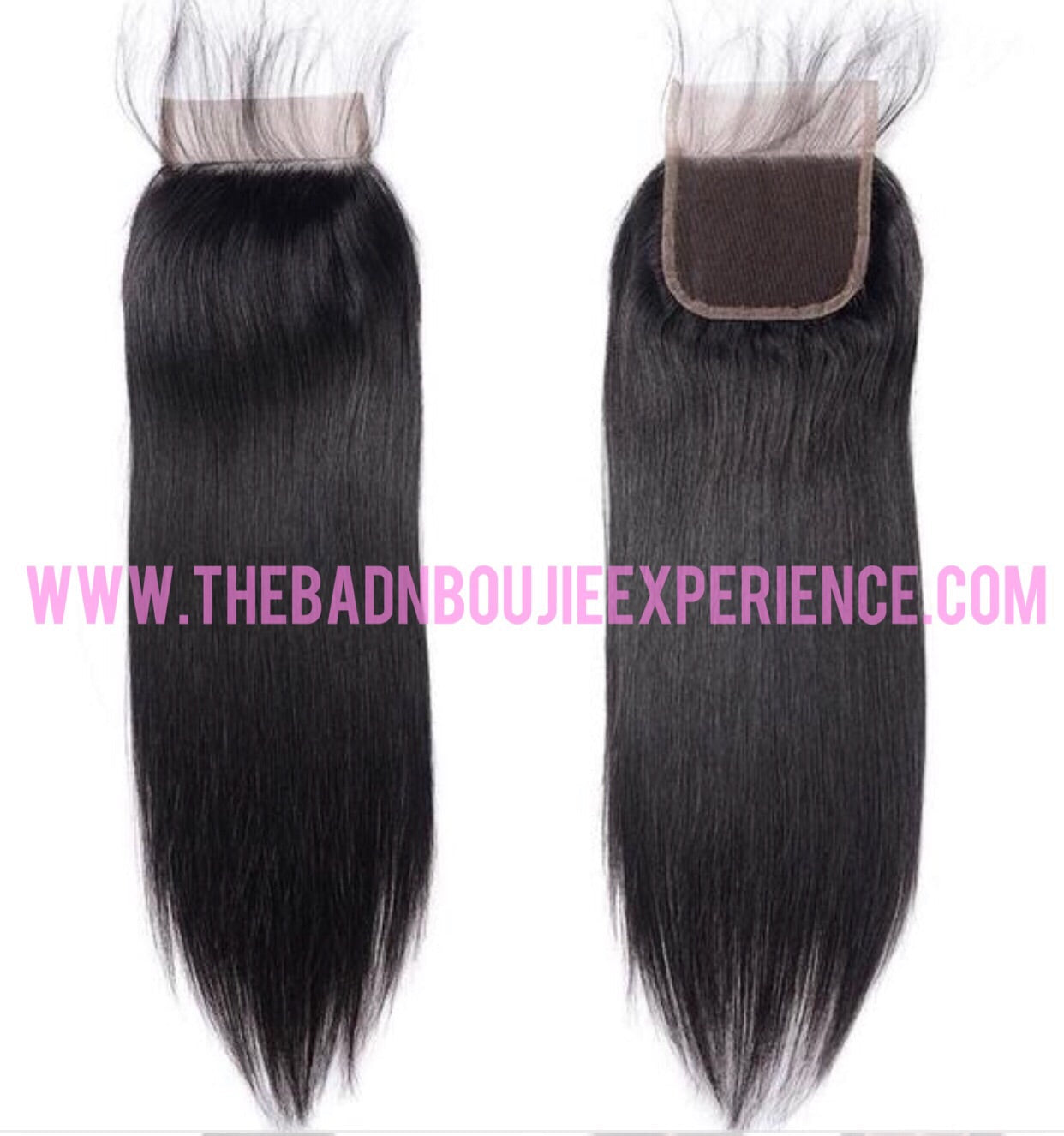 High-Class Straight 3 Bundle + Closure/Frontal Box