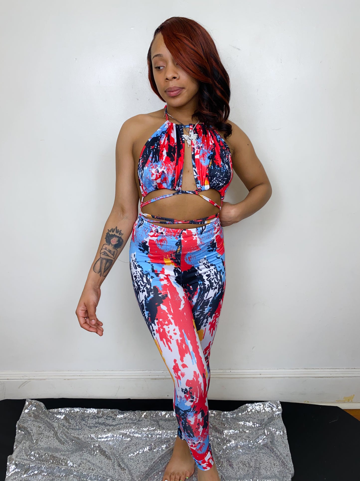 Tropics Jumpsuit (Red)