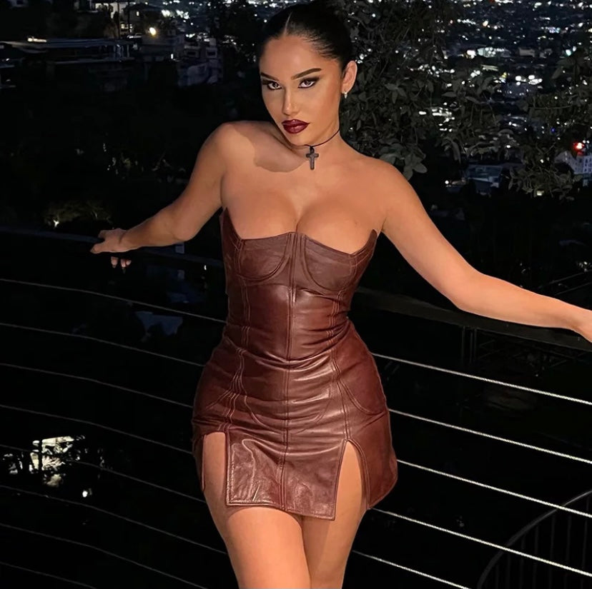 Leather Girl Dress