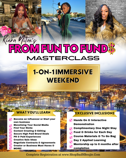 From Fun To Funds Masterclass: In Person