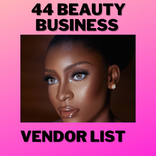 44 Beauty Business Vendor List
