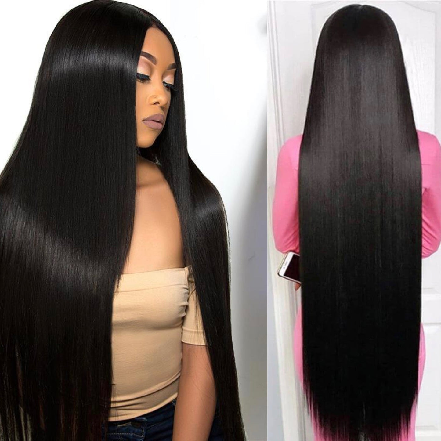 High-Class Straight Closure Wigs