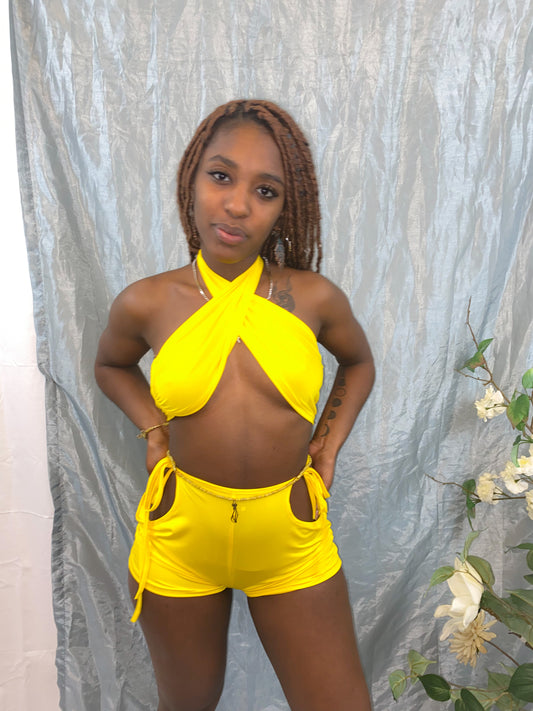 Not your Shorty Set (Yellow)